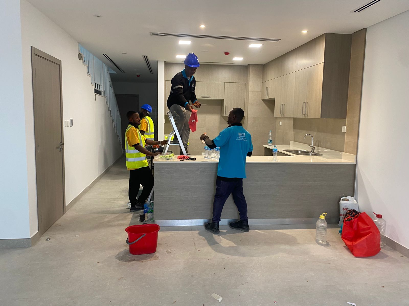 Post-construction cleaning service